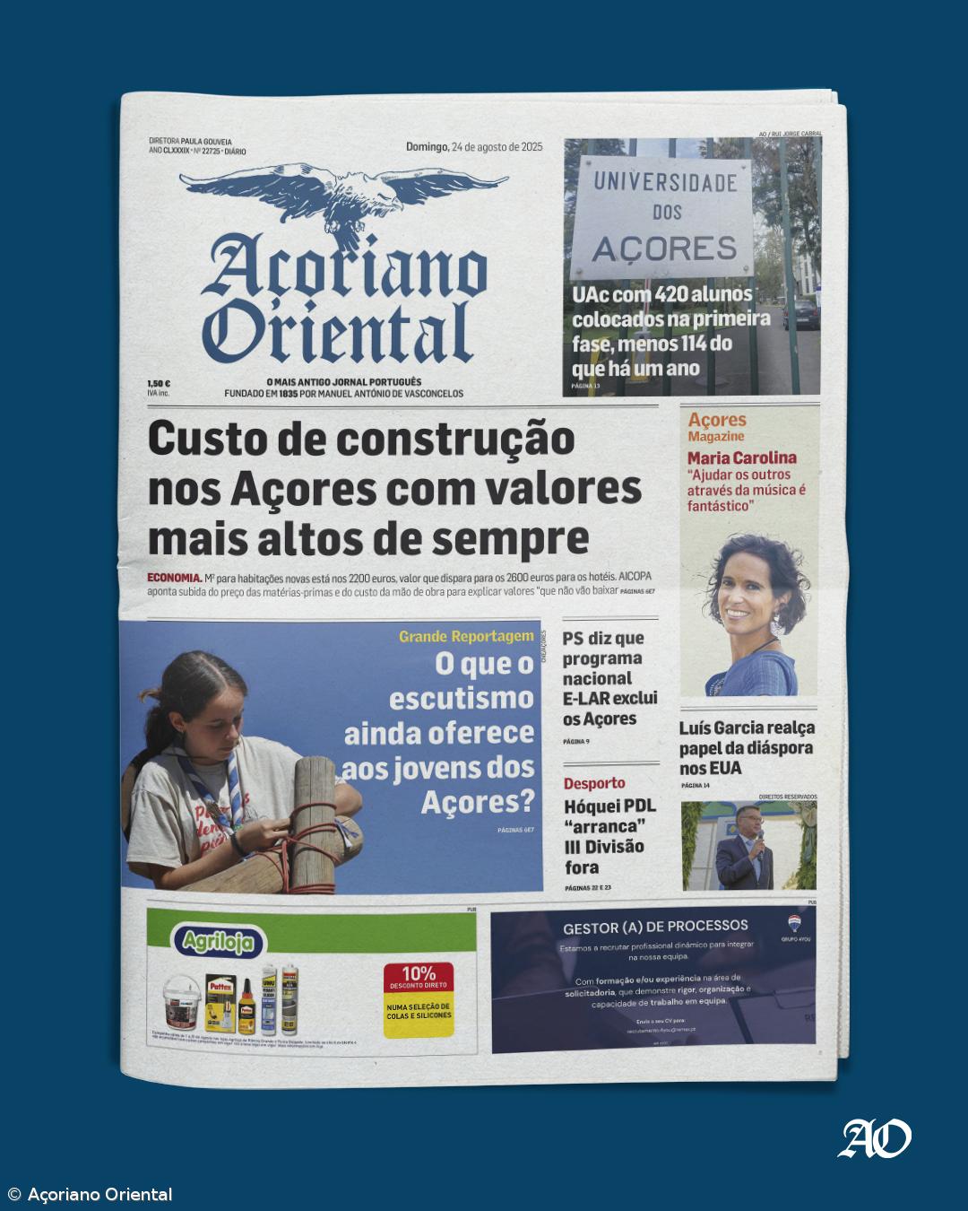 Capa AO 24 agosto 2025 – Imagem 1