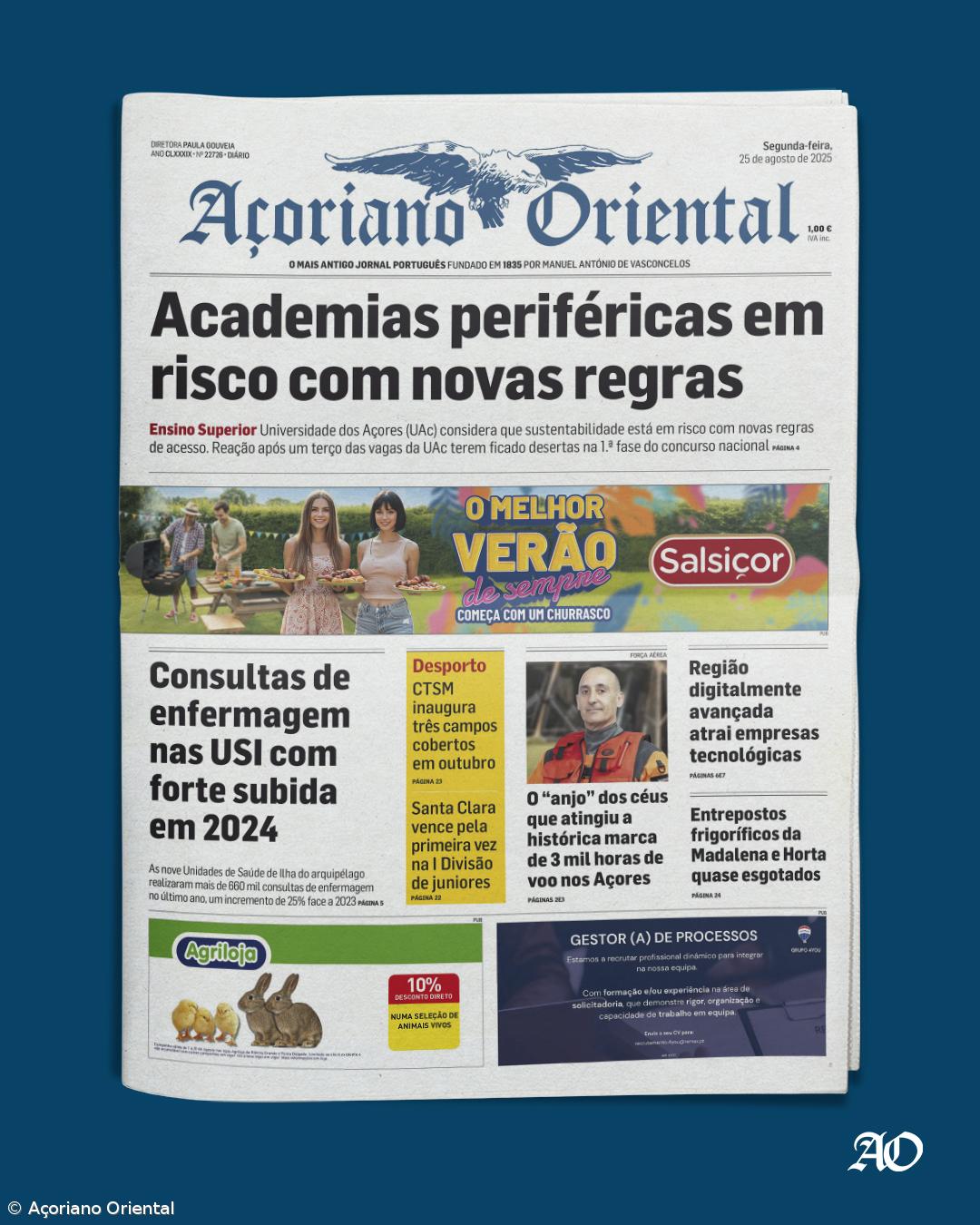 Capa AO 25 agosto 2025 – Imagem 1