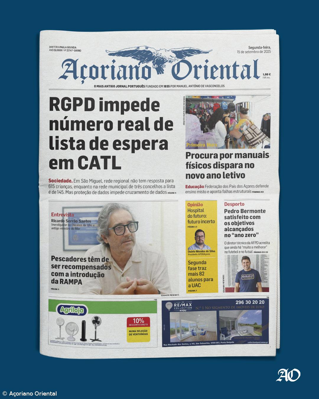 Capa AO 15 setembro 2025 – Imagem 1