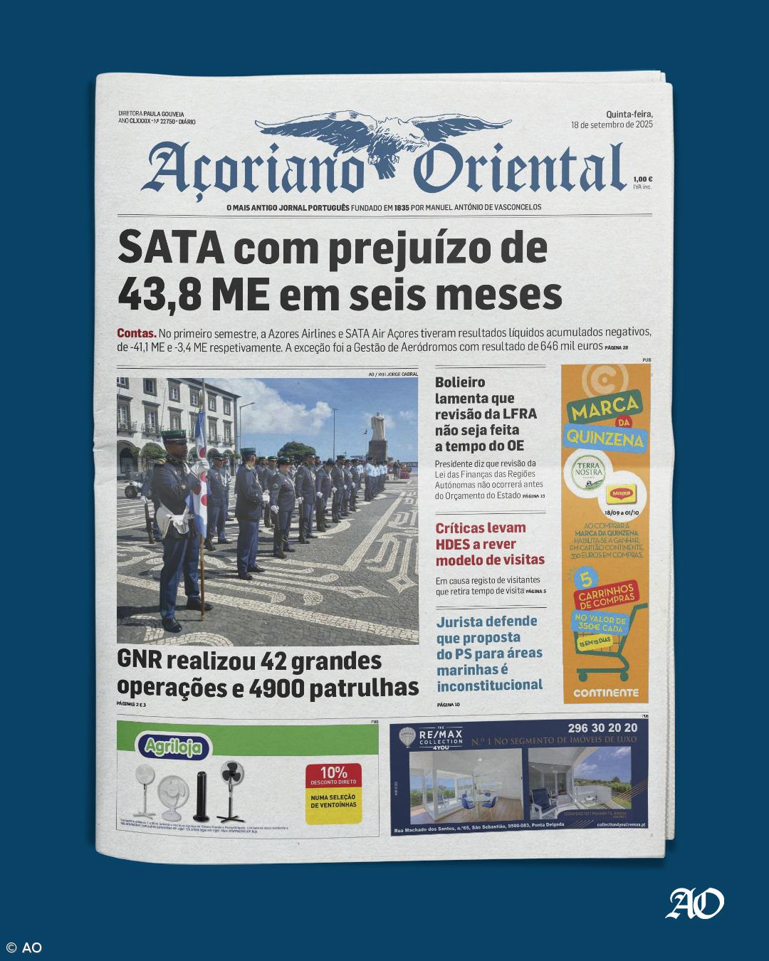 SATA com prejuízo de 43,8 ME em seis meses – Imagem 1
