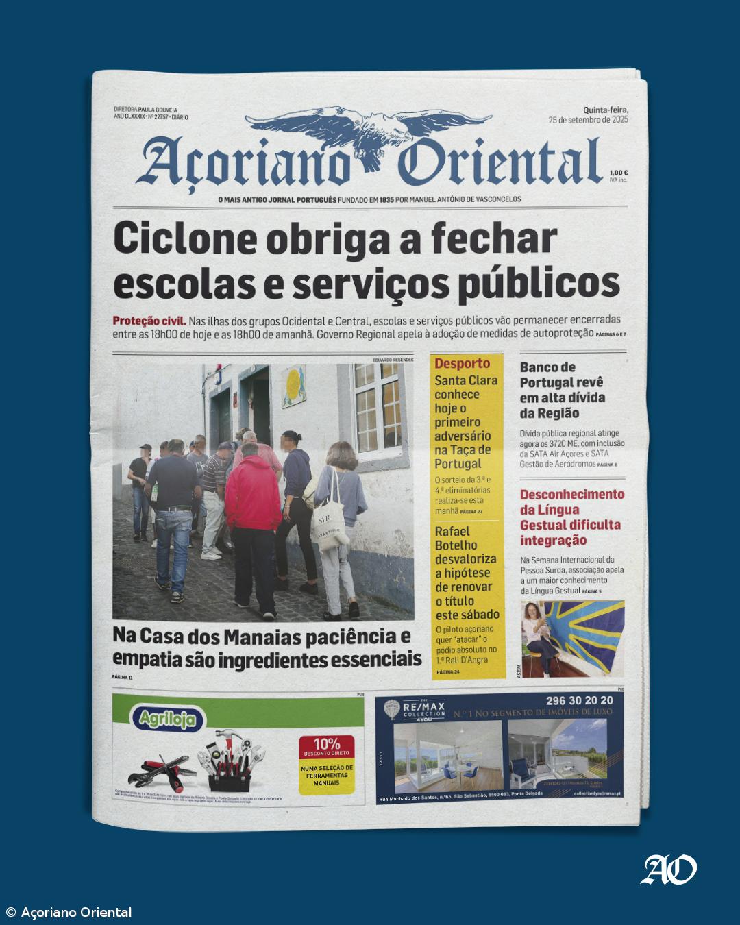 Ciclone obriga a fechar escolas e serviços públicos  – Imagem 1