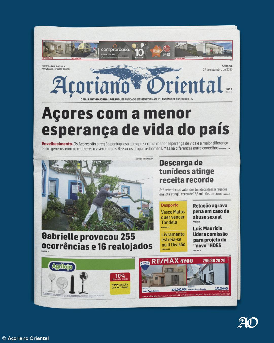 Capa AO 27 setembro 2025 – Imagem 1