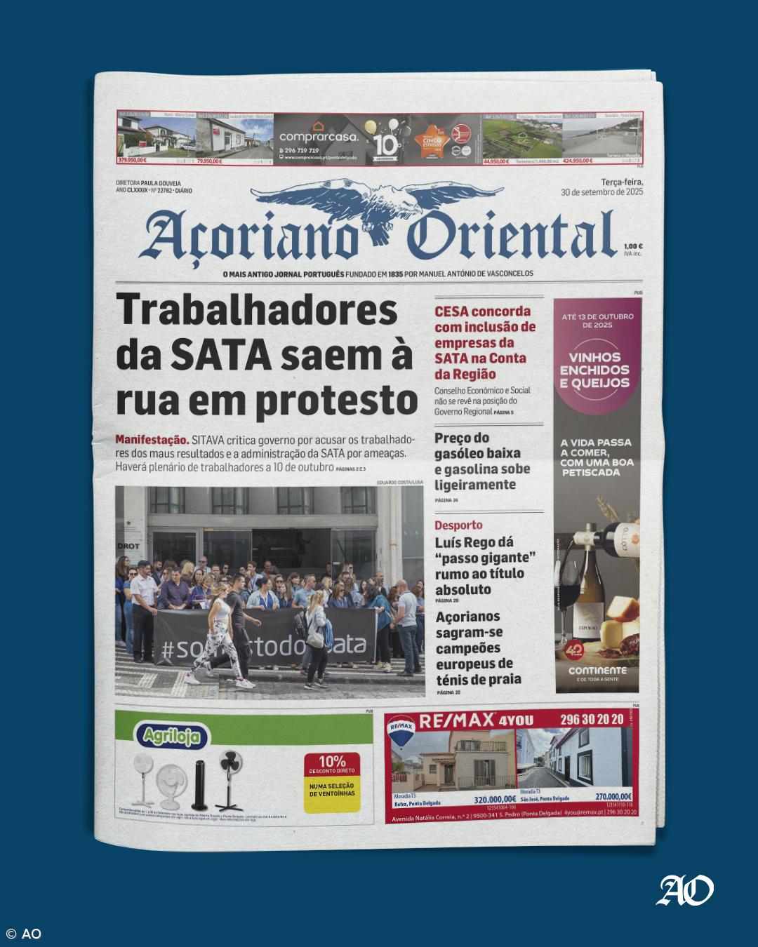 Trabalhadores da SATA saem à rua em protesto – Imagem 1