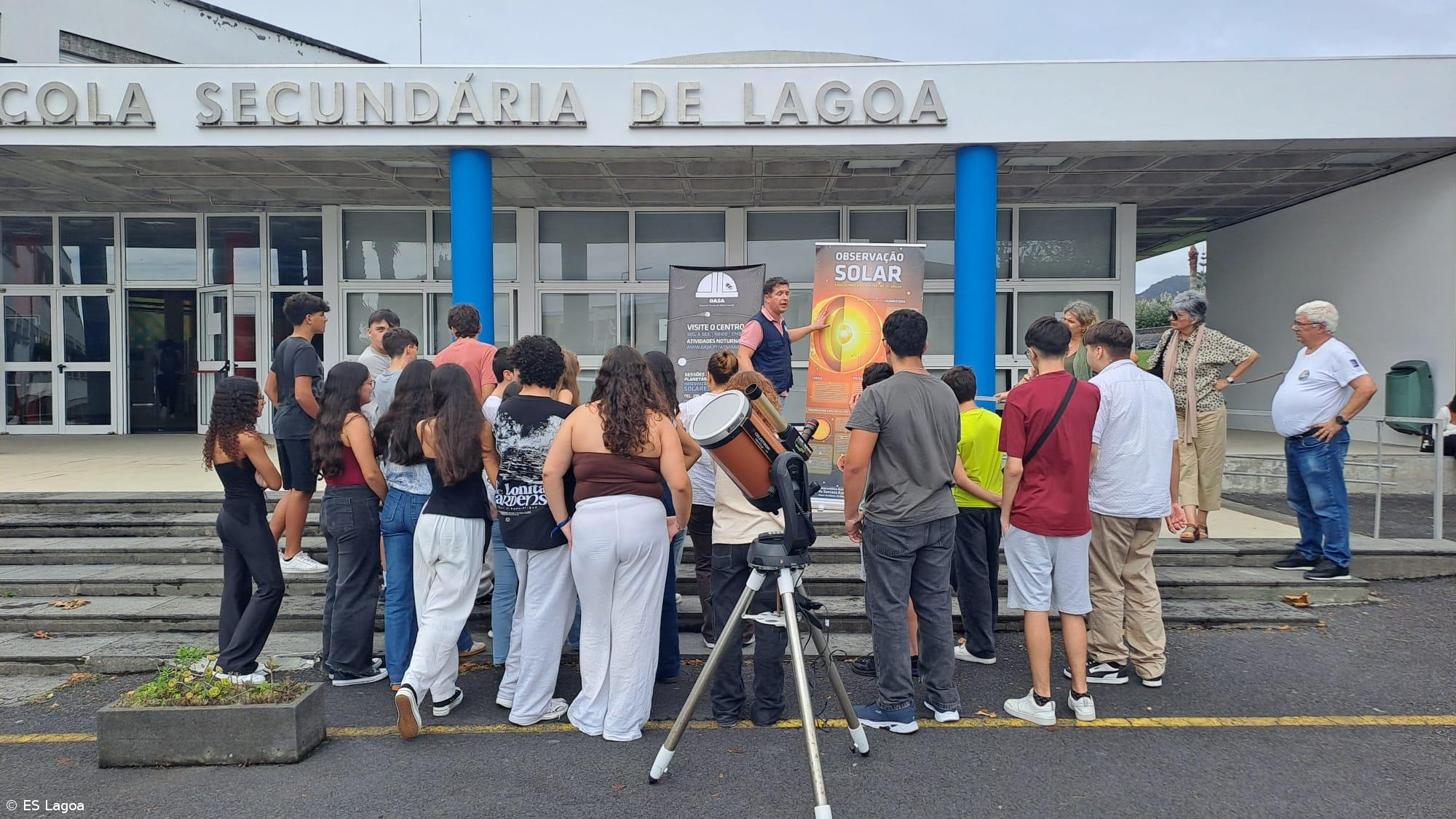 “Semana Mundial do Espaço” na Escola Secundária da Lagoa – Imagem 1