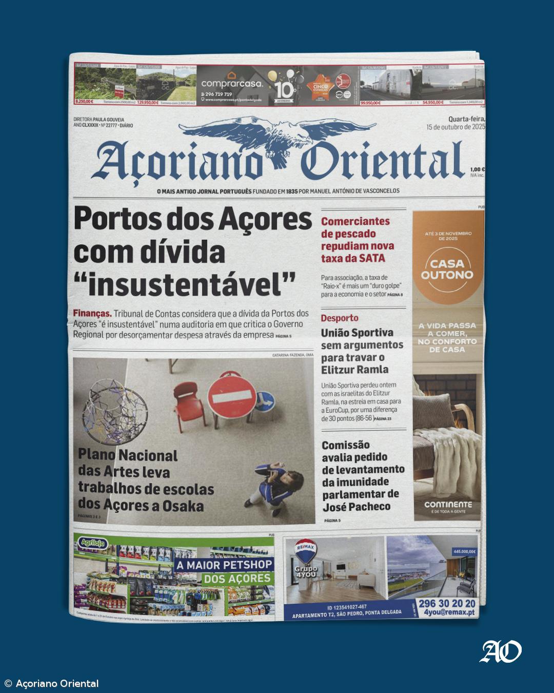 Portos dos Açores com dívida "insustentável" – Imagem 1