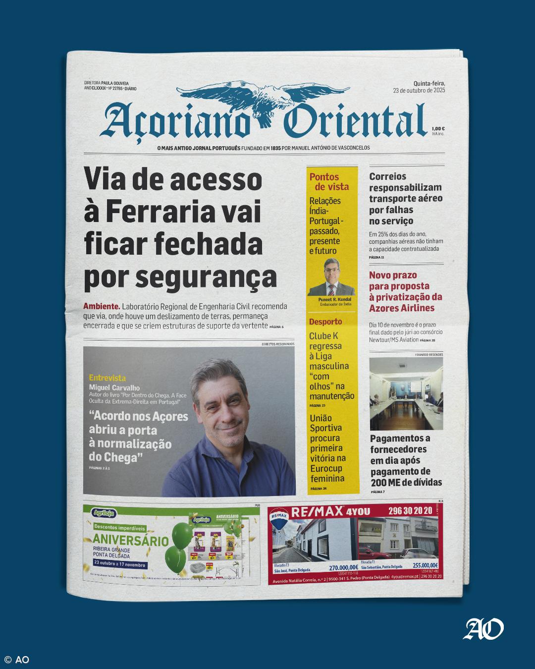 Via de acesso à Ferraria vai ficar fechada por segurança – Imagem 1