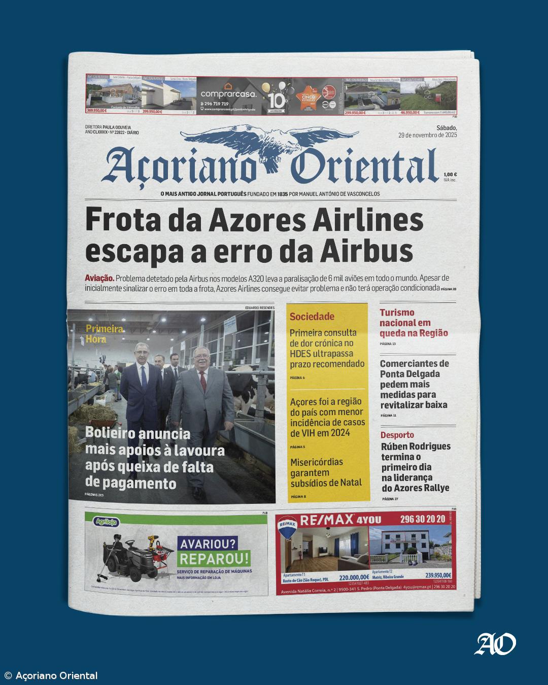 Capa AO 29 novembro 2025 – Imagem 1