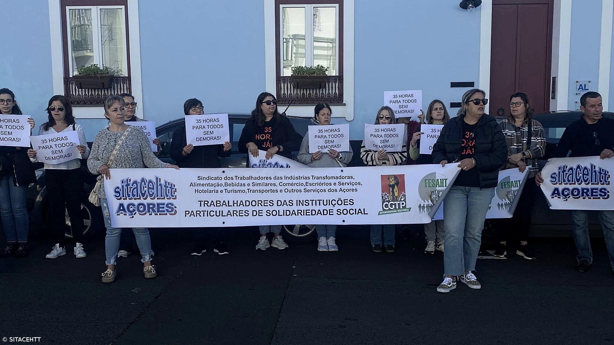 Greve nas instituições sociais dos Açores com adesão de 50%  – Imagem 1