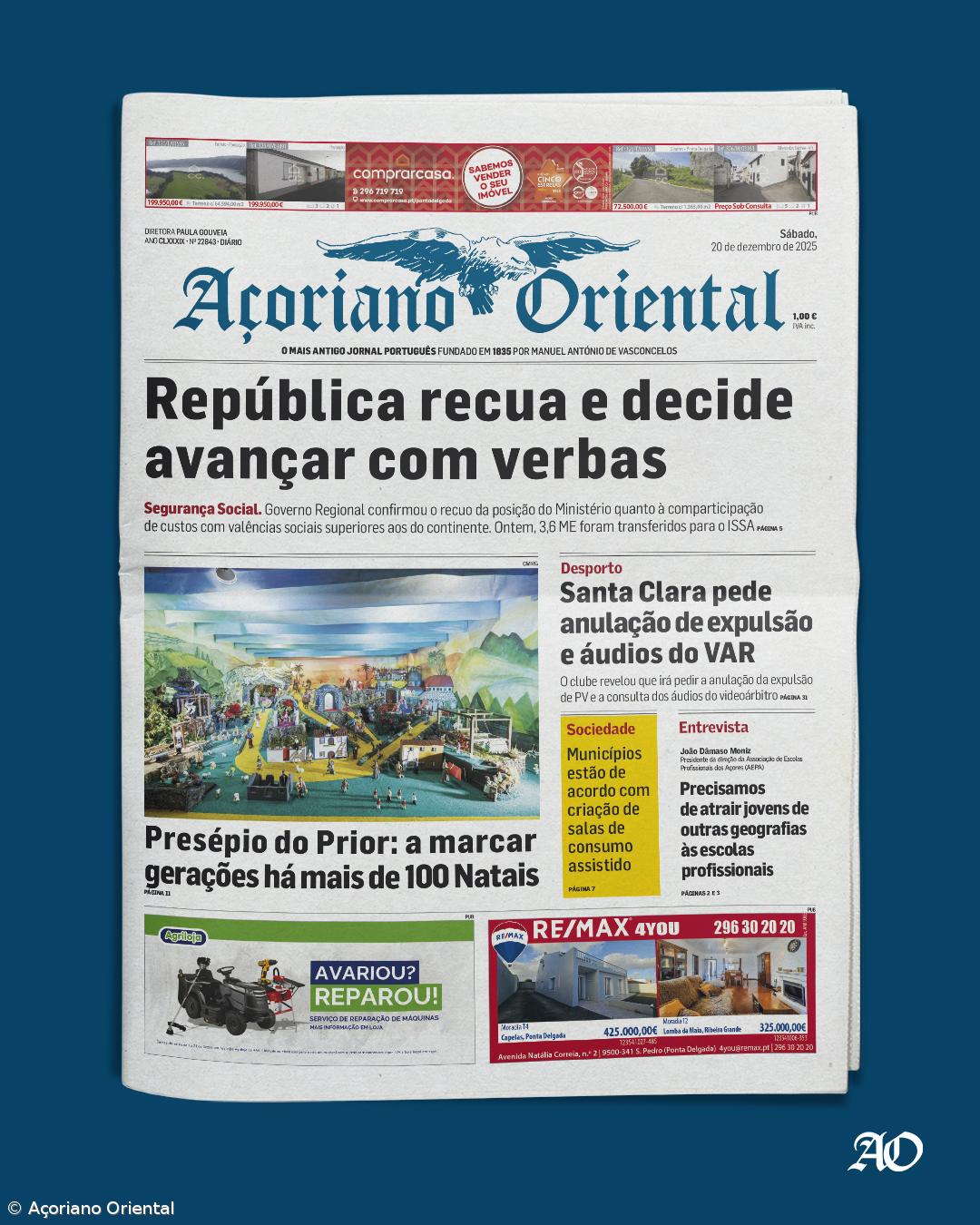 "República recua e decide avançar com verbas" é a manchete de hoje – Imagem 1