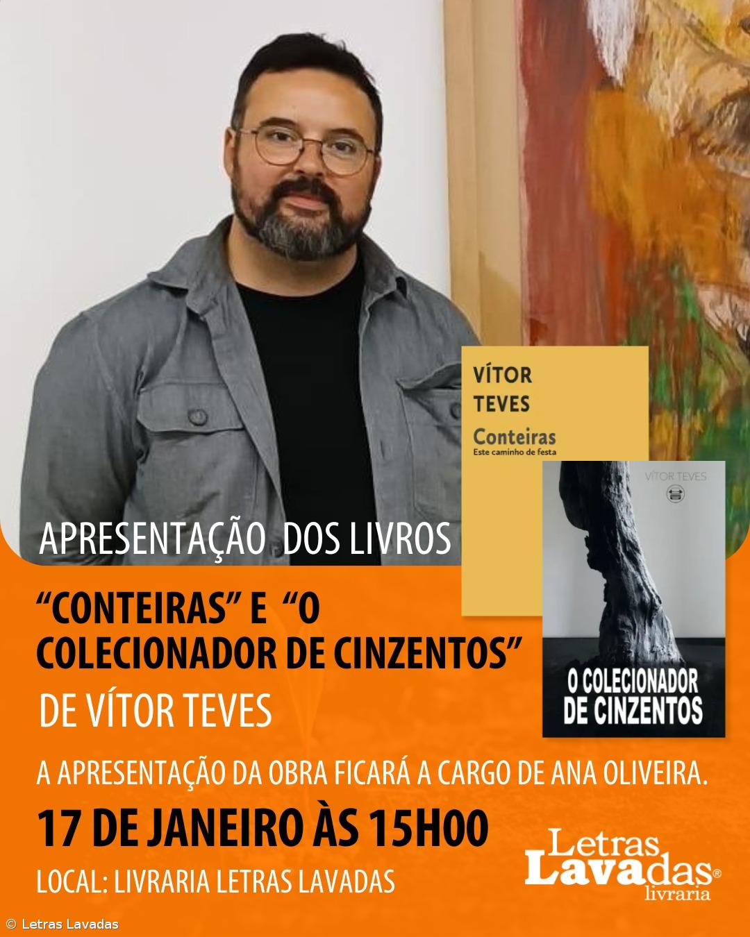 Vítor Teves lança “O Colecionador de Cinzentos” e “Conteiras” – Imagem 1