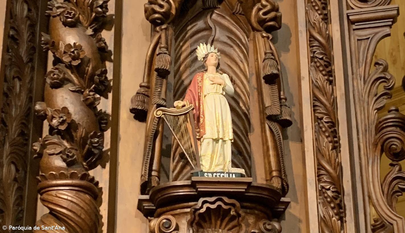 Imagem de Santa Cecília desapareceu do interior da igreja paroquial das Furnas  – Imagem 1