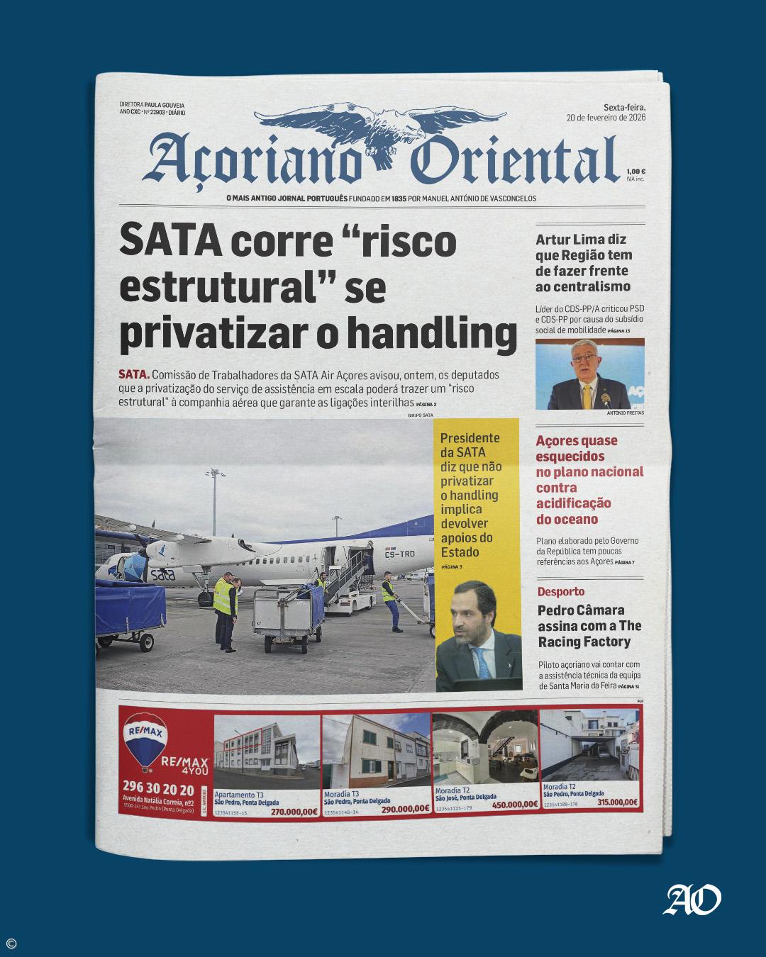SATA corre “risco estrutural” se privatizar o handling – Imagem 1