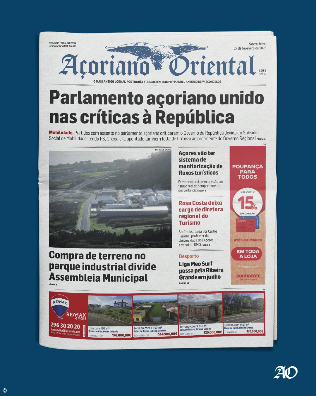 Parlamento açoriano unido nas críticas à República – Imagem 1