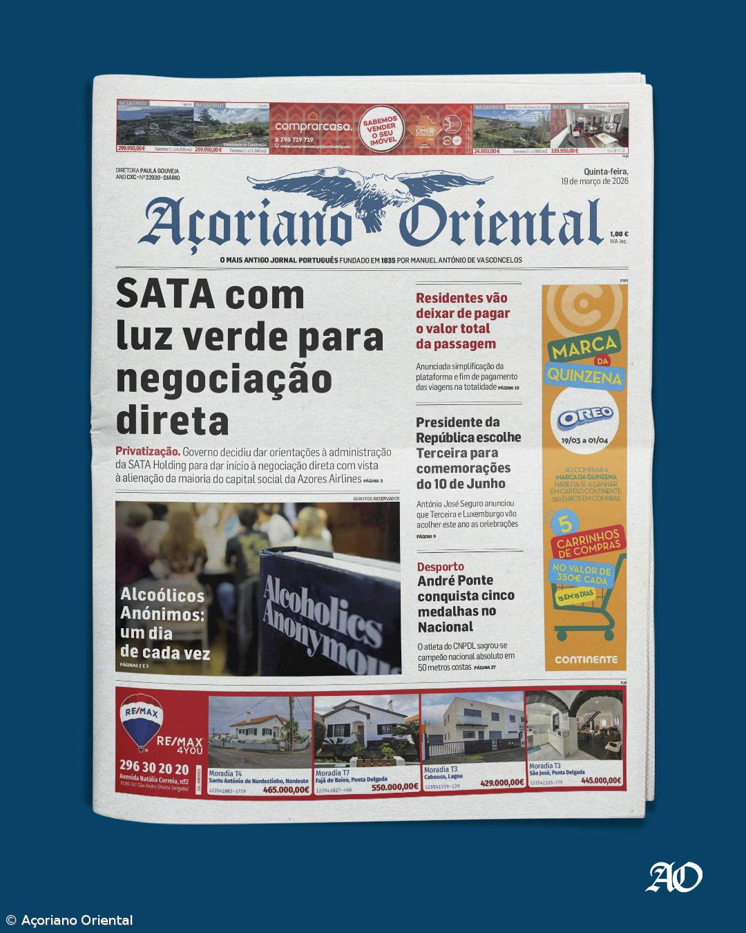 Capa AO  19 de março 2026 – Imagem 1
