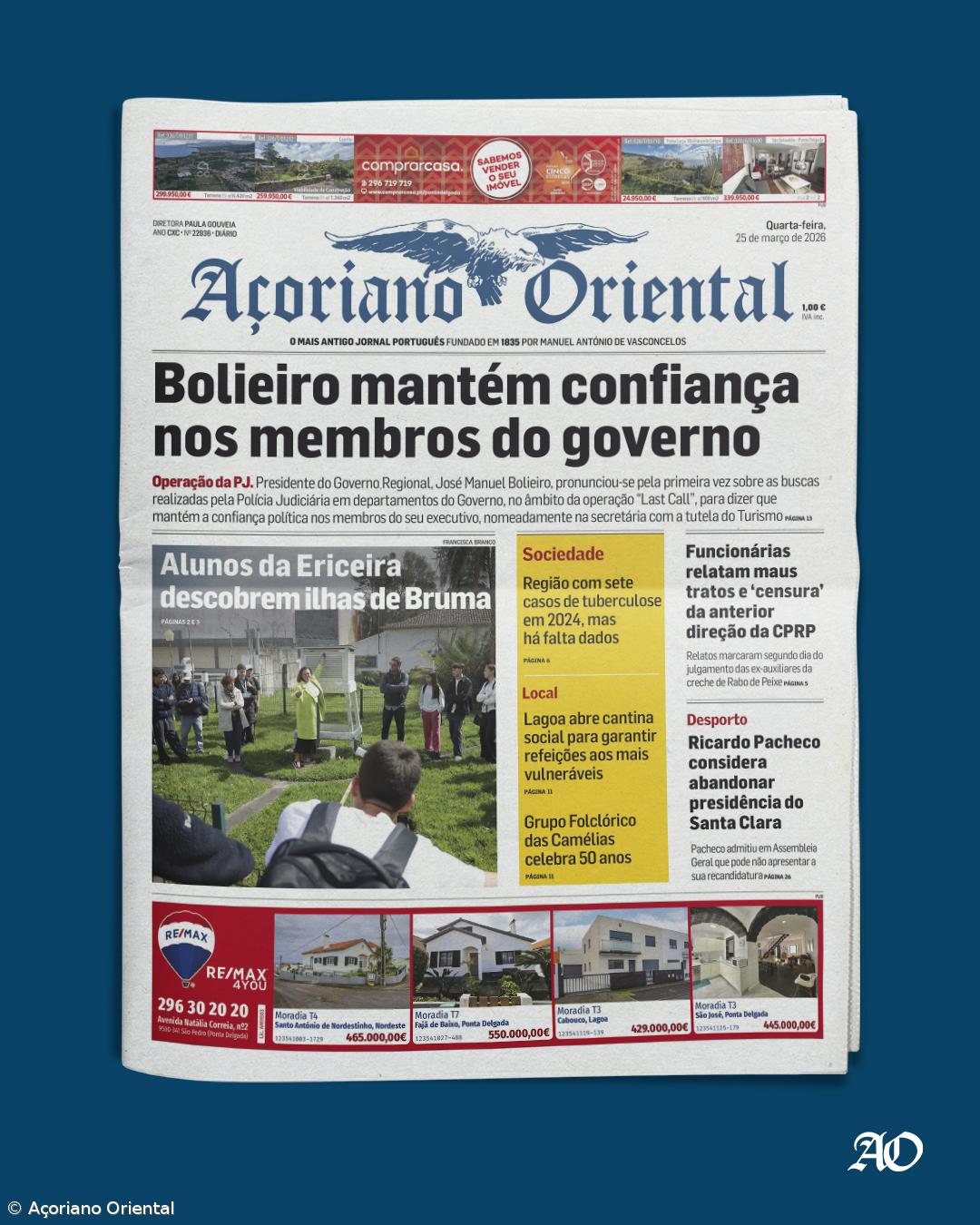 Capa AO 25 março 2026 – Imagem 1