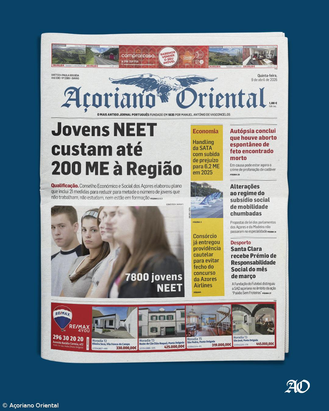 Capa AO 9 abril 2026 – Imagem 1