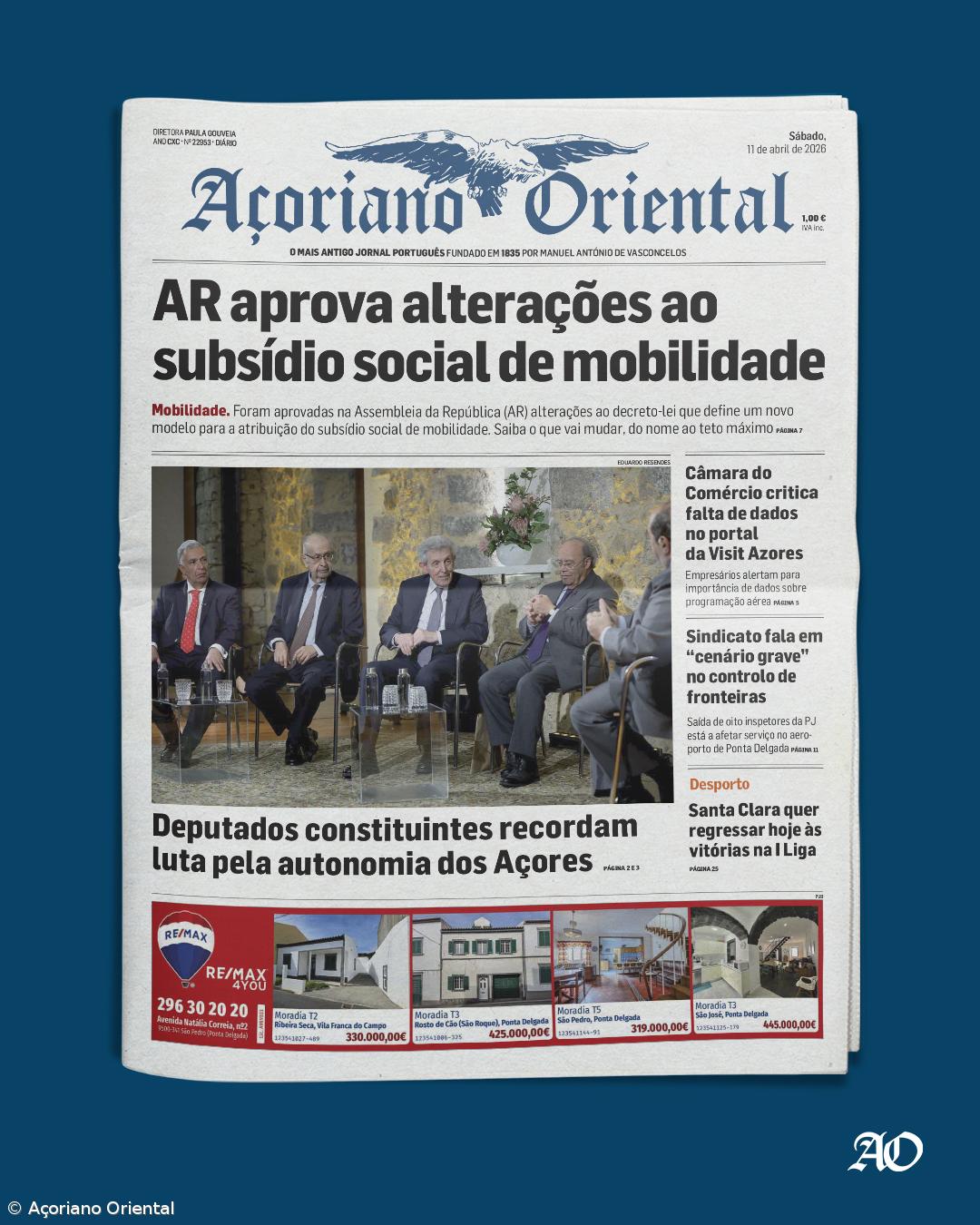 Capa AO 11 de abril 2026 – Imagem 1