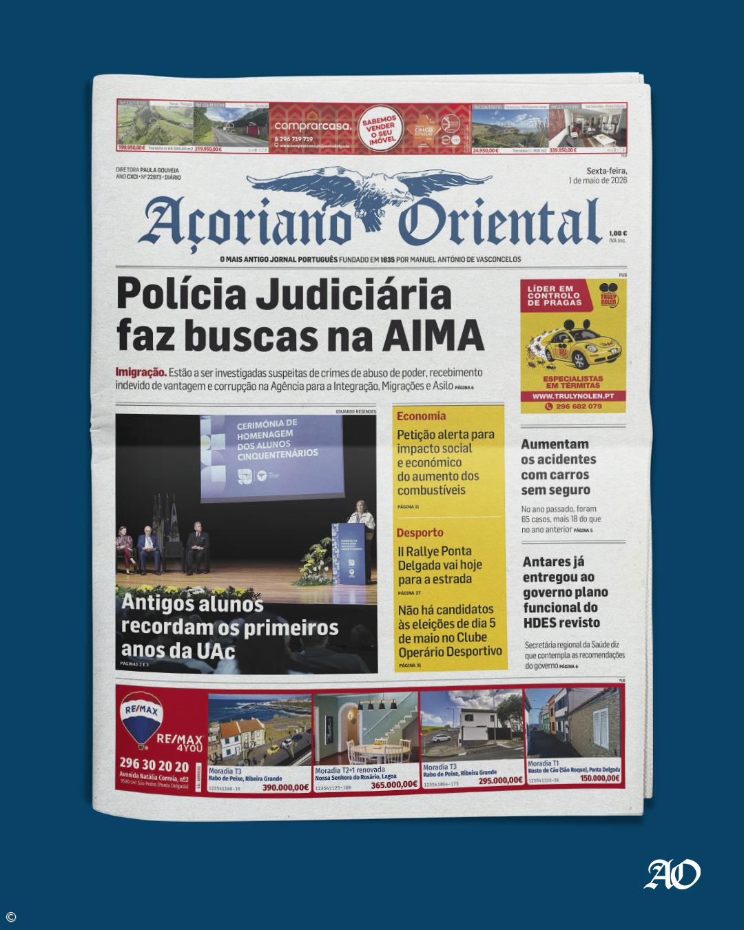 Polícia Judiciária faz buscas na AIMA  – Imagem 1