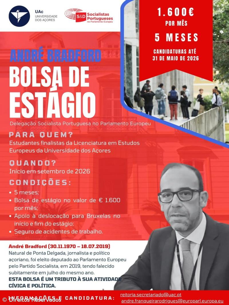 Candidaturas à bolsa André Bradford para estágio no Parlamento Europeu – Imagem 1