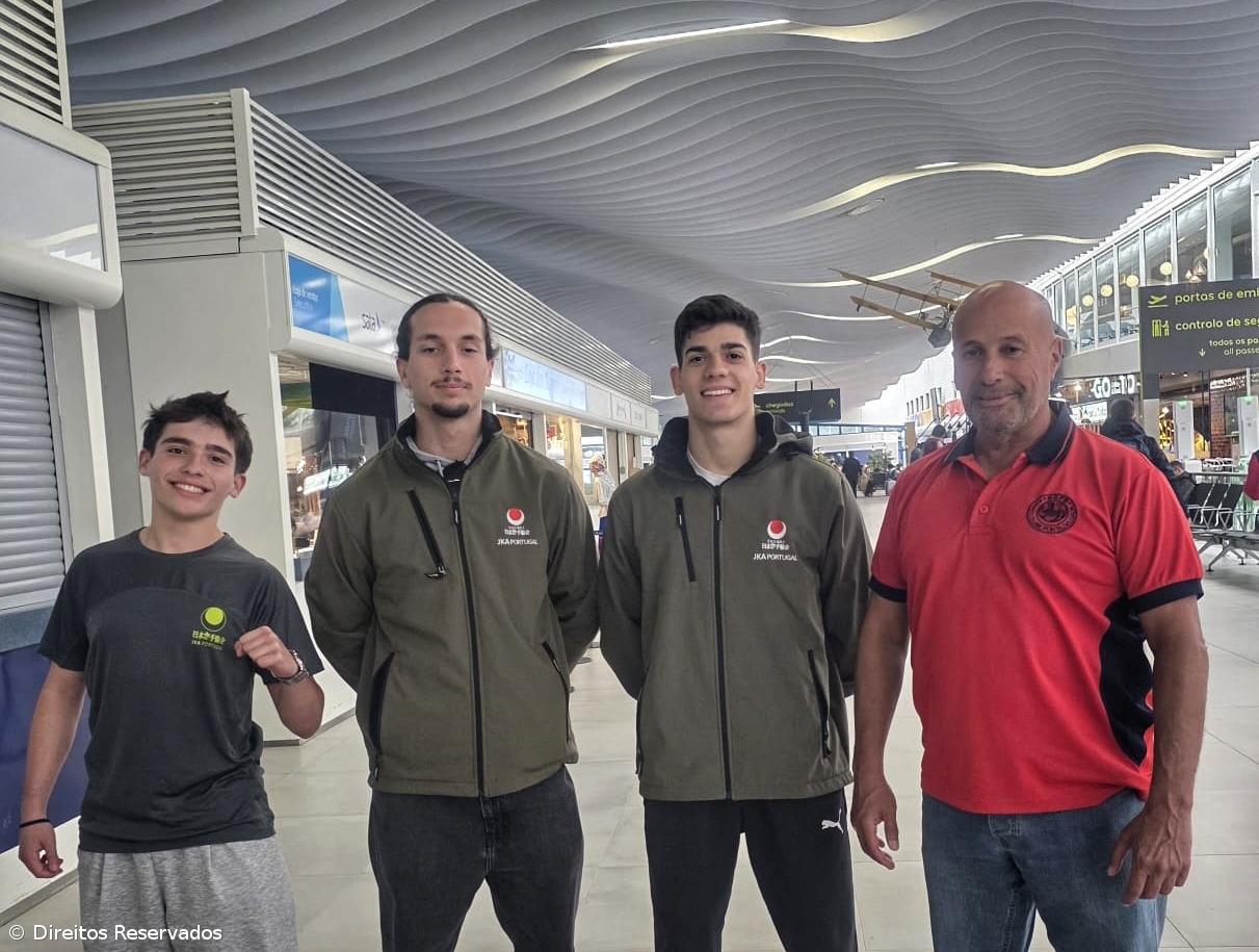 José Primo, Martim Melo e Carlos Leite no Europeu de karaté  – Imagem 1