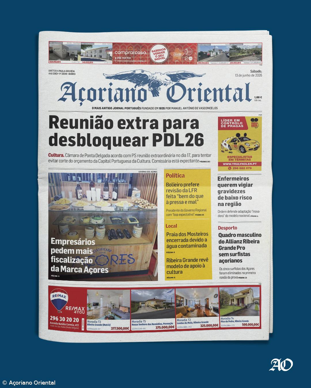 Capa AO 13 junho 2026 – Imagem 1