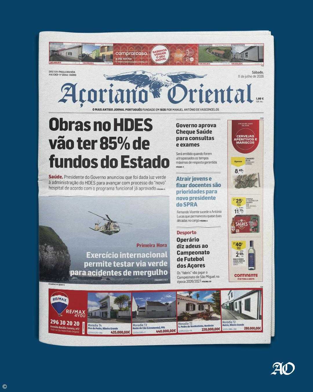 Obras no HDES vão ter 85% de fundos do Estado – Imagem 1