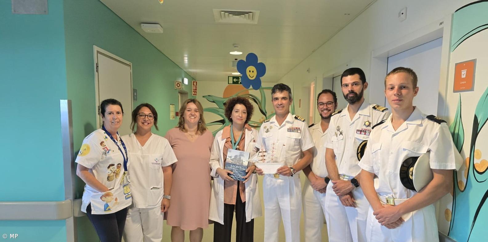 Militares do Navio-Escola Sagres visitam pediatria do hospital da Terceira – Imagem 1