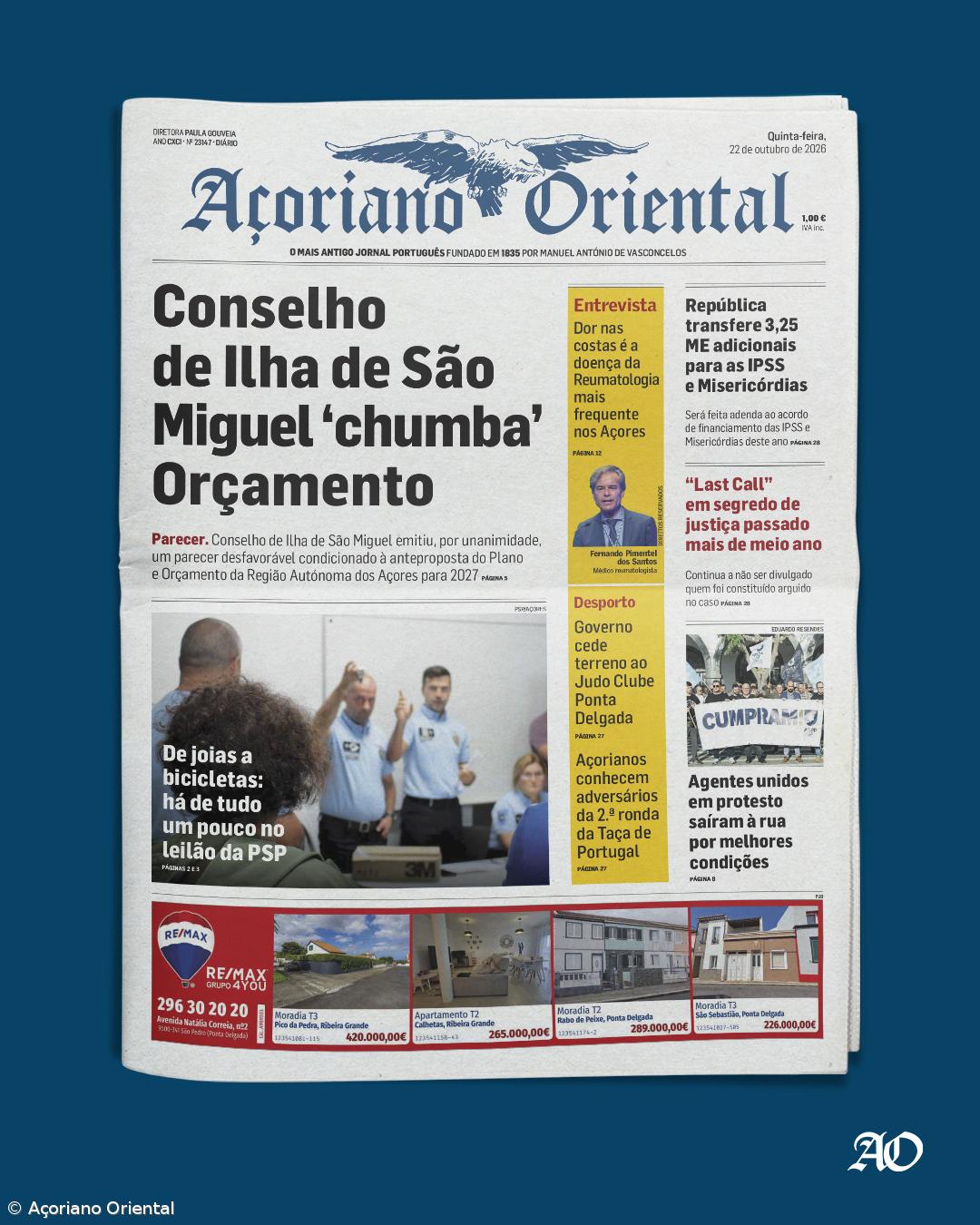 Conselho de Ilha de São Miguel ‘chumba’ Orçamento – Imagem 1