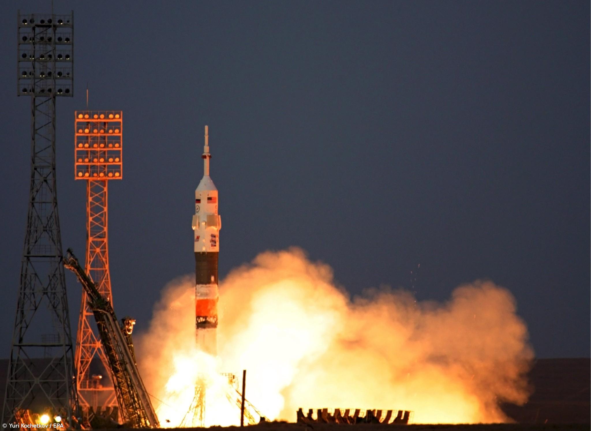 Foguetão russo partiu rumo ao espaço  – Imagem 1