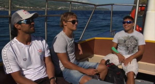 Atletas confiantes para a prova