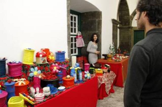 Artesanato em exposição em Vila Franca do Campo