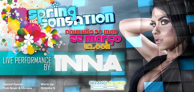 Artista INNA atua no Pavilhão do Mar em março   