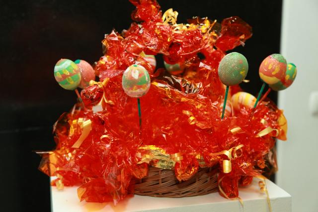 Exposição de Cestas de Páscoa no Mercado da Graça