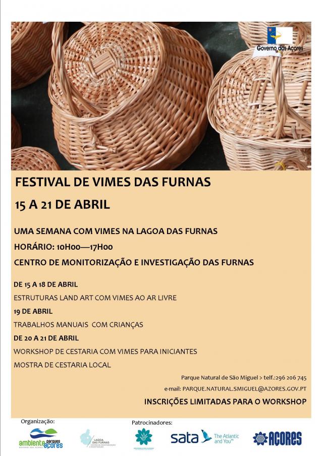 I Festival de Vimes das Furnas com estruturas LandArte e Workshop de Cestaria