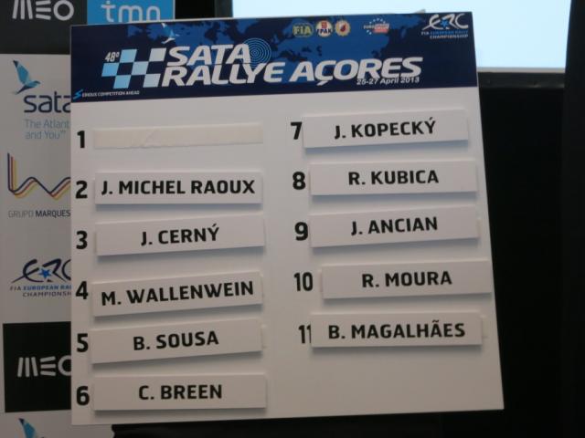 Adiado sorteio da saída dos pilotos