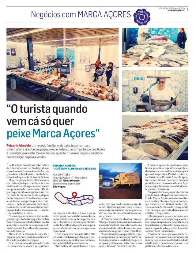 Suplemento Negócios com Marca Açores - março
