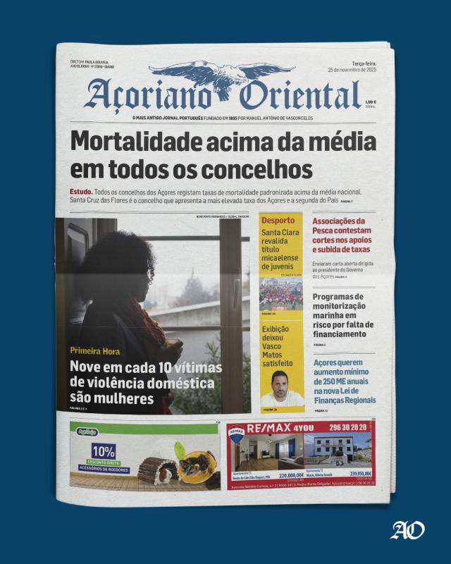 Mortalidade acima da média em todos os concelhos