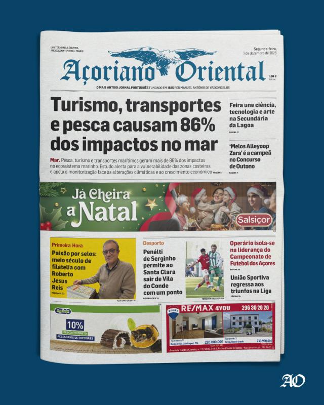 Turismo, transportes e pesca causam 86% dos impactos no mar