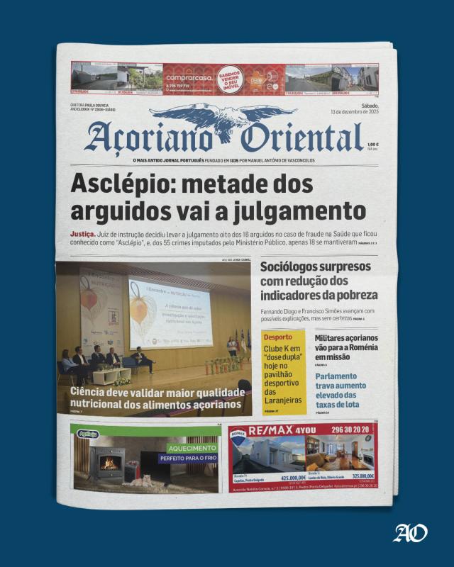 “Asclépio: metade dos arguidos vai a julgamento” é a manchete de hoje