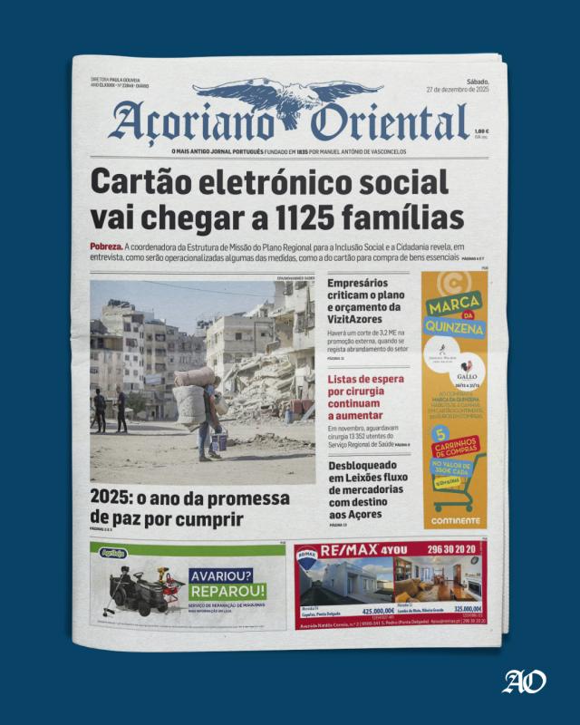 Capa AO 27 de dezembro de 2025