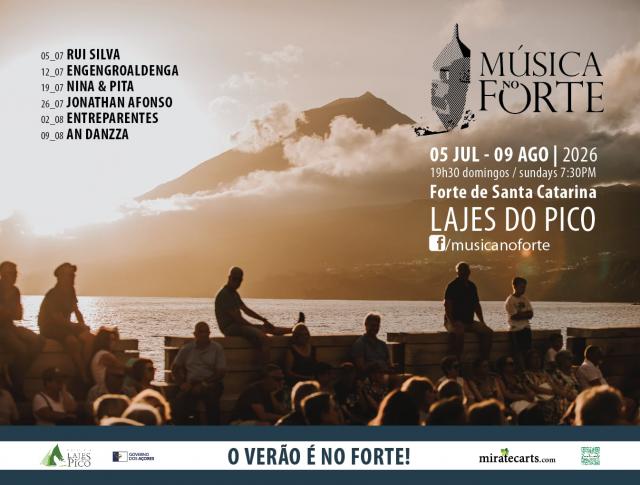 Sons do Brasil, Espanha e várias ilhas dos Açores sobem ao palco de 'Música no Forte'