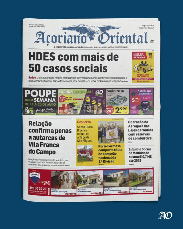 Capa AO 18 maio 2026