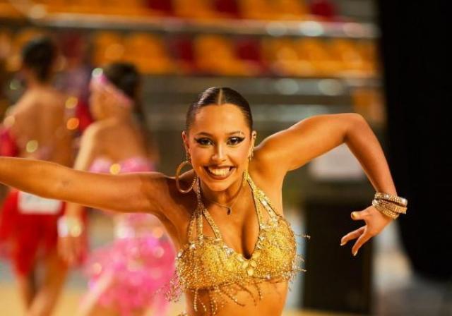 Briana Espínola foi 67.ª no Europeu de danças latinas