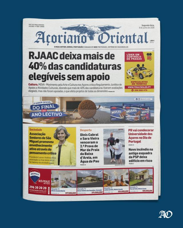Capa AO 8 junho 2026