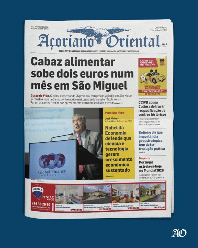 Cabaz alimentar sobe dois euros num mês em São Miguel