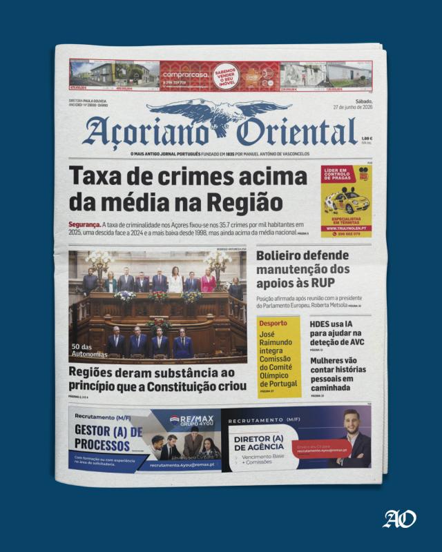 Capa AO 27 junho 2026