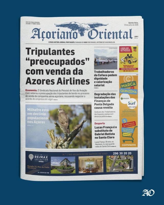 Tripulantes “preocupados” com venda da Azores Airlines 