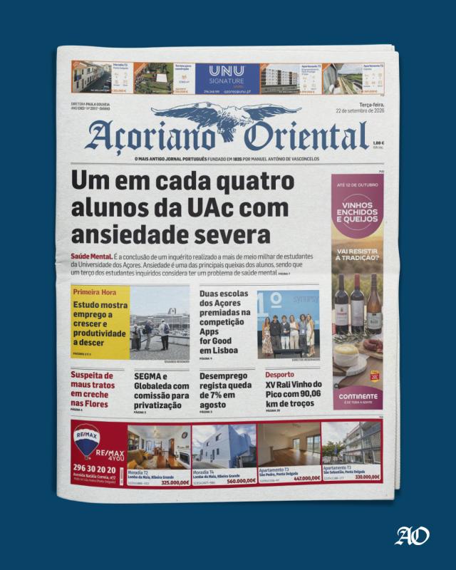 Um em cada quatro alunos da UAc com ansiedade severa
