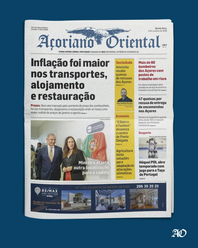 Inflação foi maior nos transportes, alojamento e restauração
