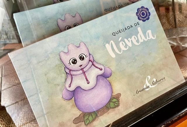 "Queijada da Néveda" conta com caixa ilustrada com a personagem 